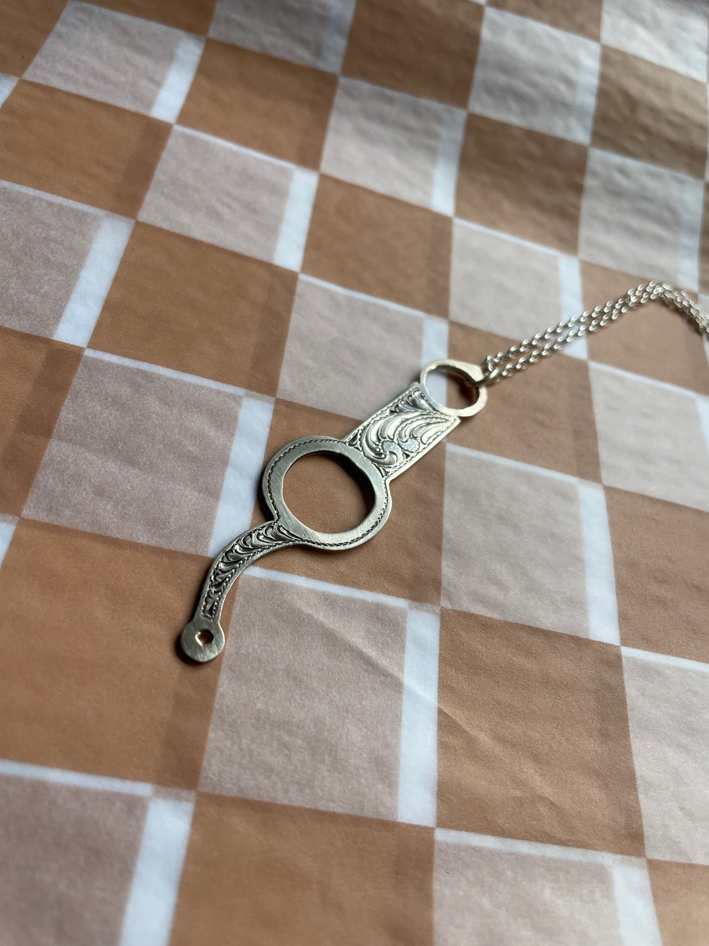 Large Bit Cheek Pendant