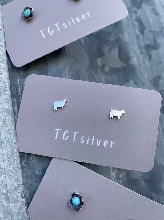 Tiny Heifer Earrings