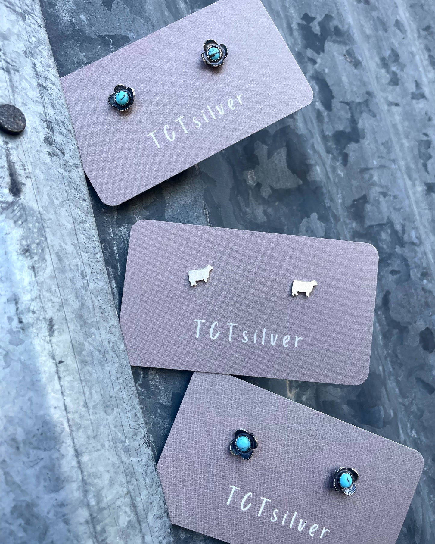 Tiny Heifer Earrings