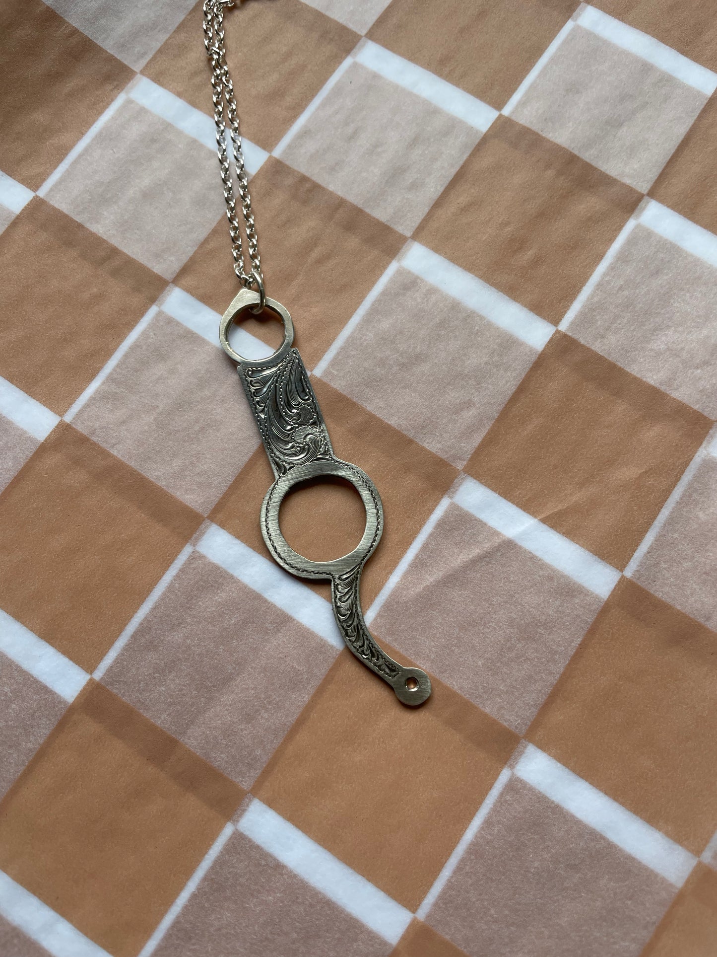 Large Bit Cheek Pendant